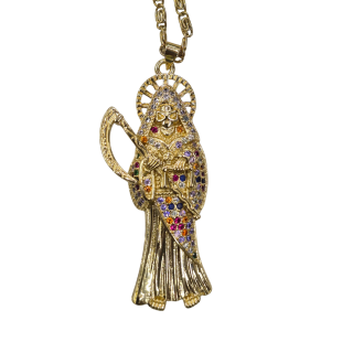 Dije Santa Muerte con Cadena